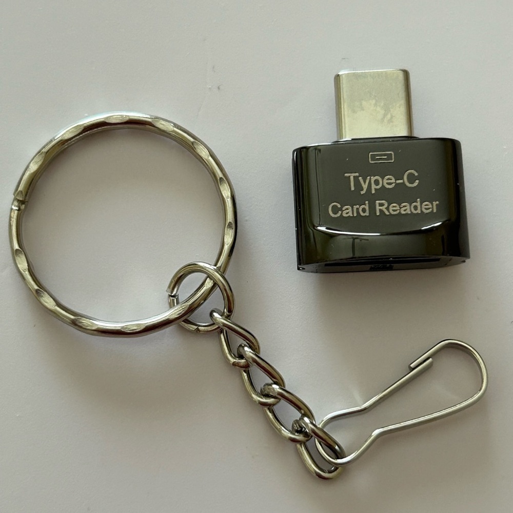 Mini USB-C SD Card Reader with Key Chain - BRAND NEW - Picture 5 of 6